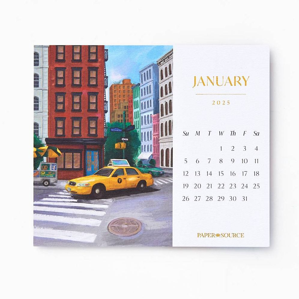 2025 Paper Source Postcard Calendar