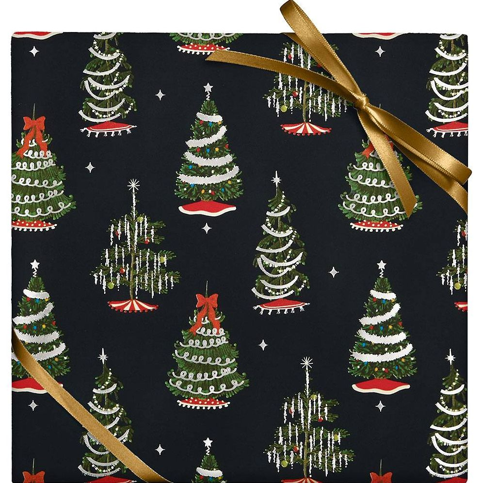 Tinsel Tree Stone Wrapping Paper