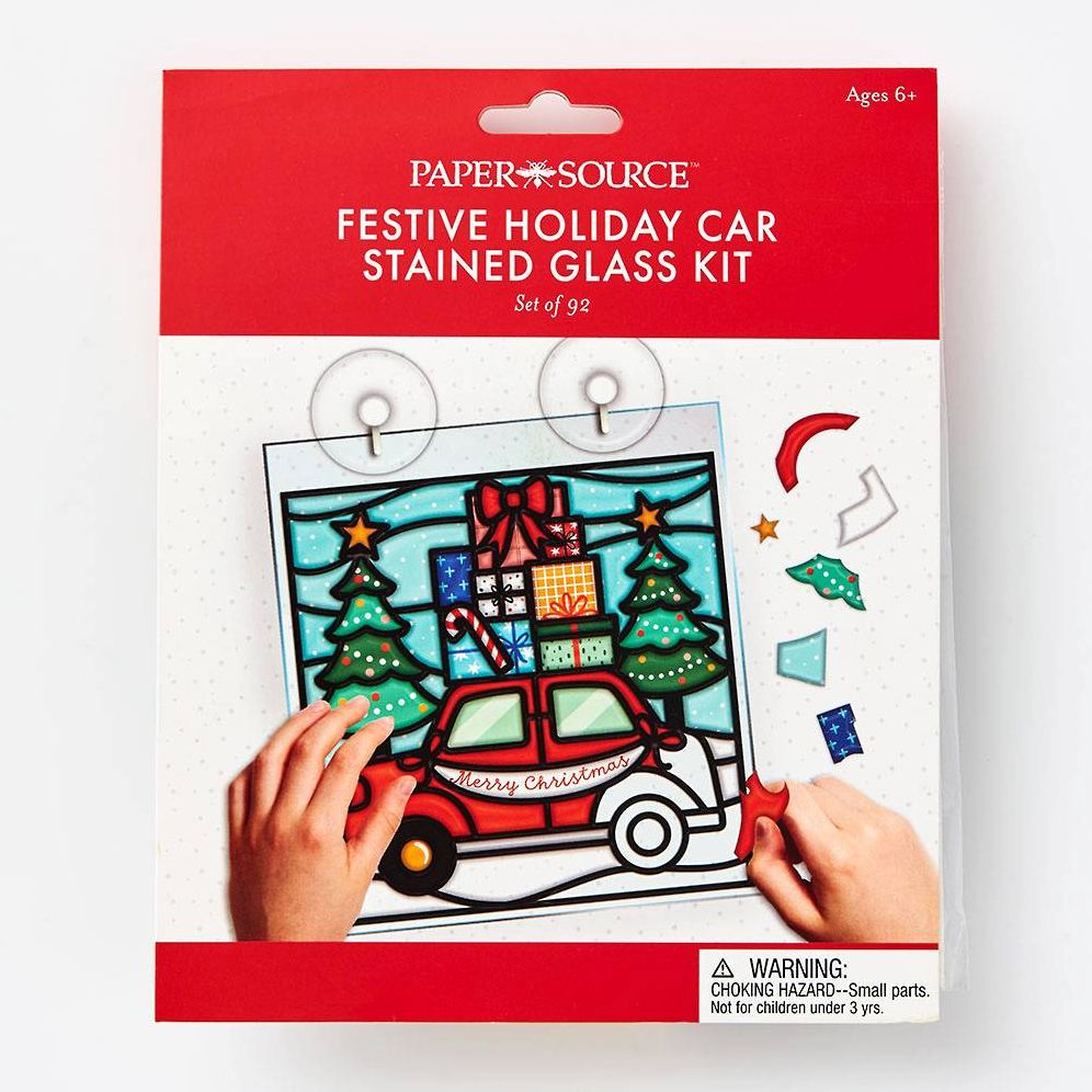 Festive Holiday Car Stained Glass Kit