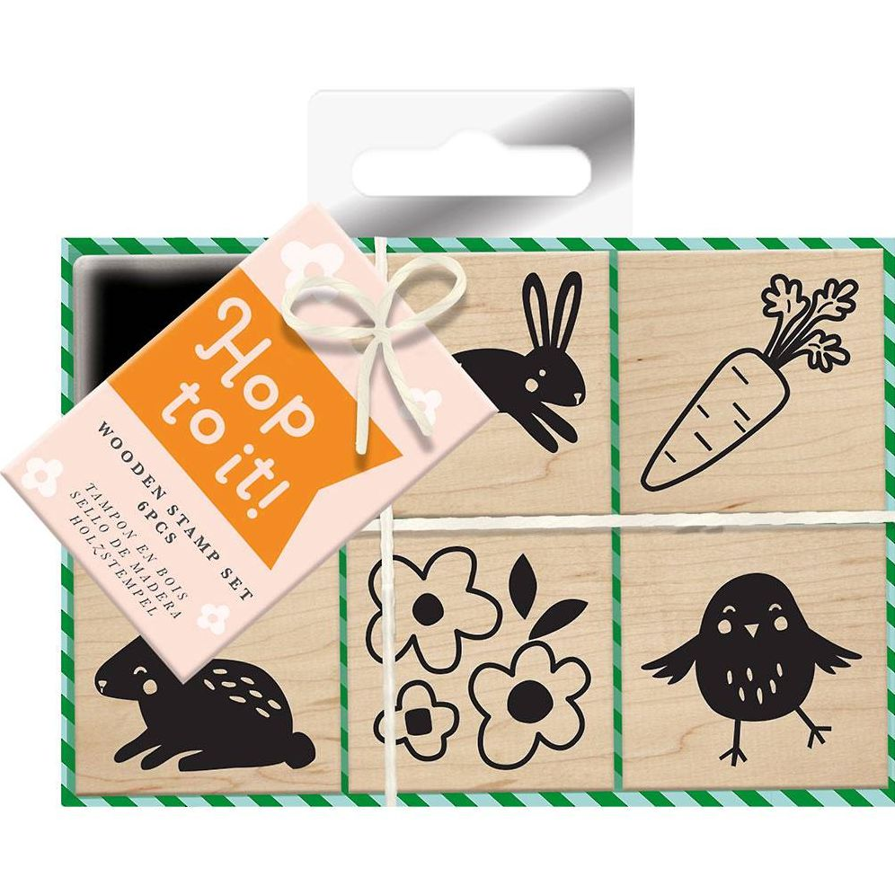 Hop To It Wooden Stamp Set