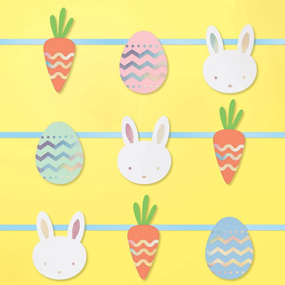 Bunny & Holographic Egg Garland Kit