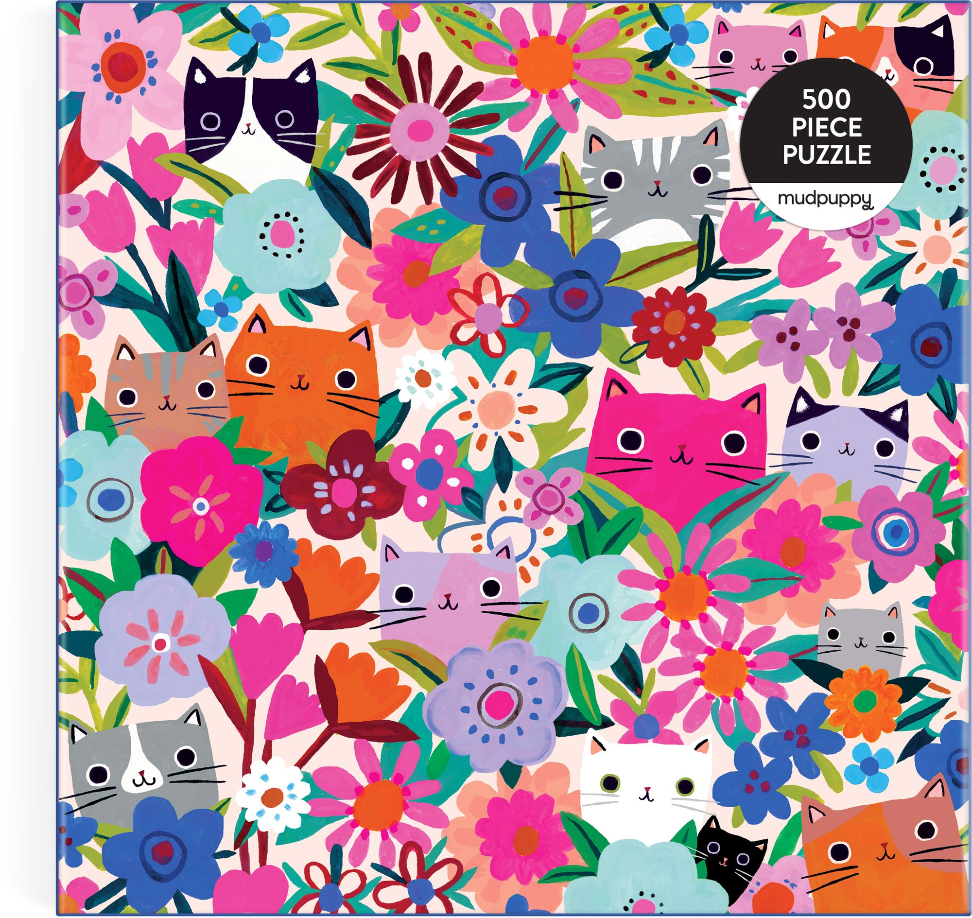 Blooming Cats 500 Piece Family Puzzle