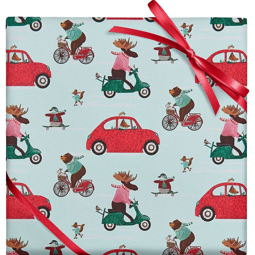 Holiday Cruising Critters Continuous Roll Wrap 8'