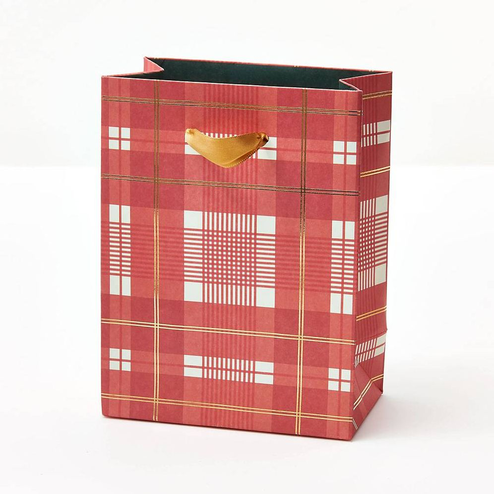 SM Red & Green Plaid Gift Bag