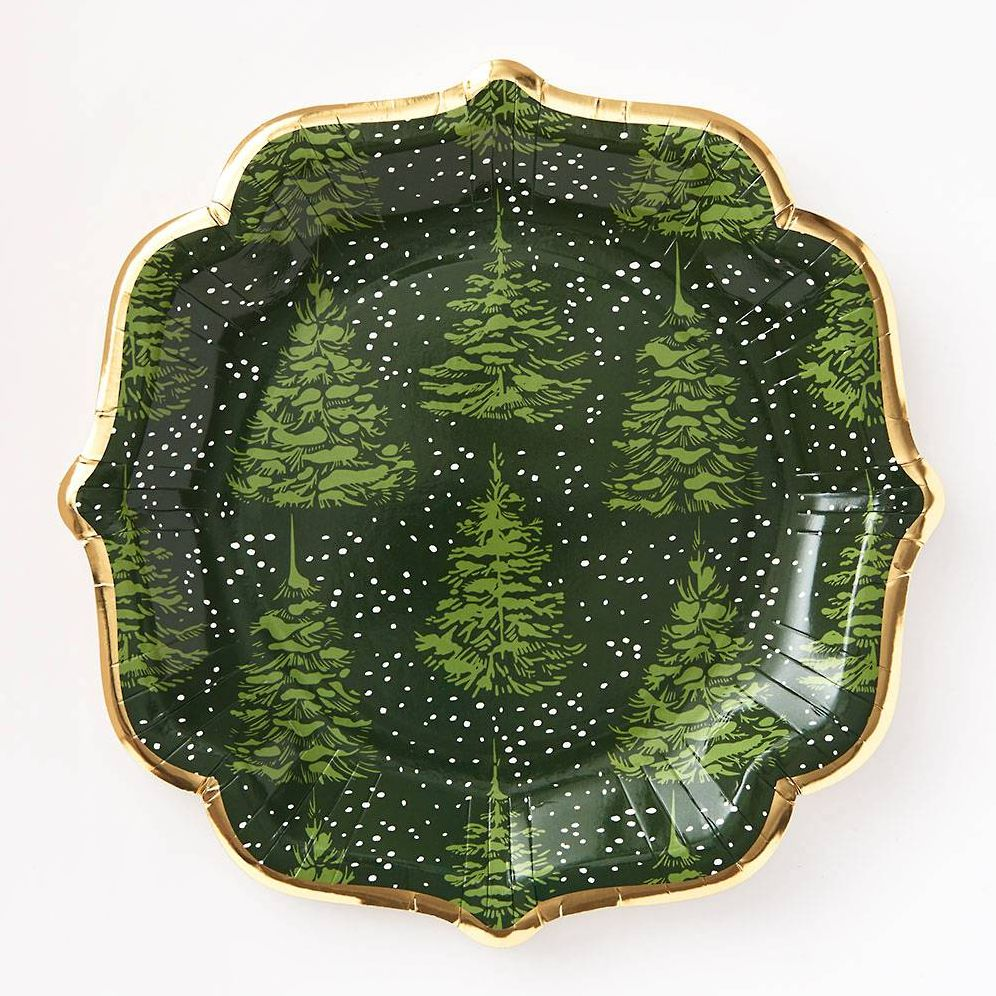 Elegant Greenery Fancy Large Plate S/10