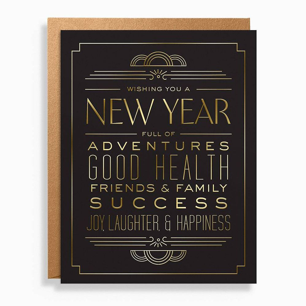 NYEAR OFF/FOIL A2 New Year Typography FLD