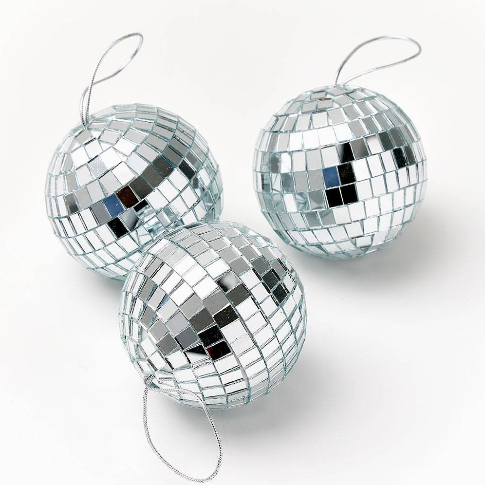 Mirror Ball Ornament, Set of 3