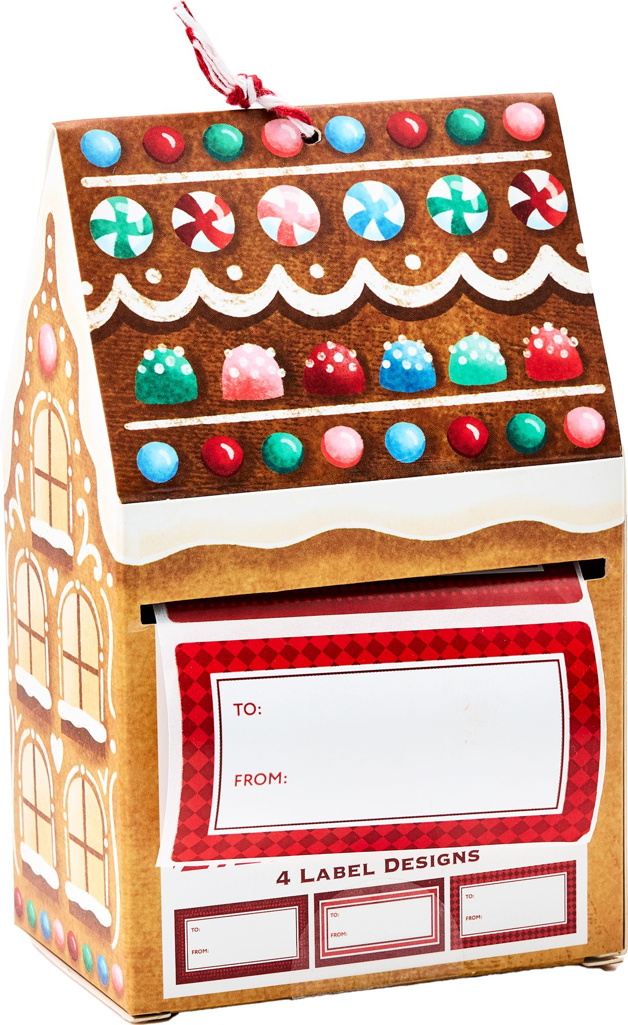 Gingerbread House Gift Labels 96 pc