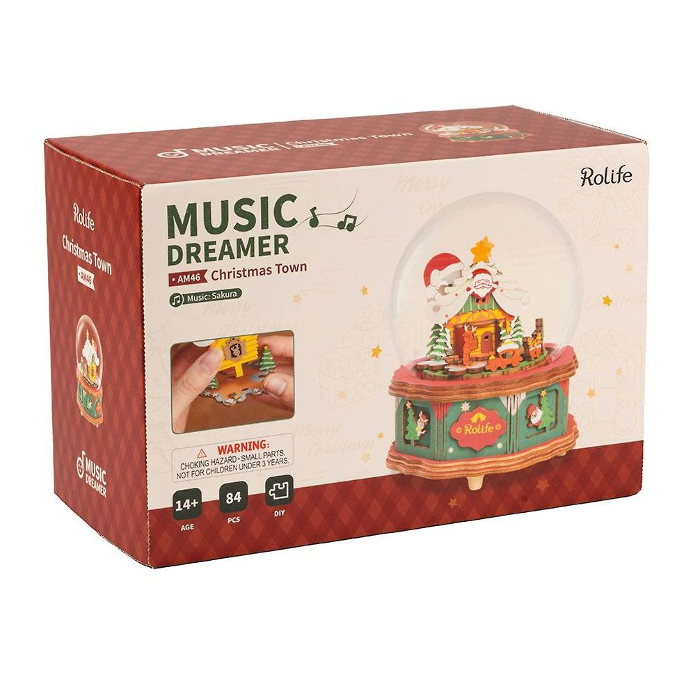 Christmas Town Snowglobe DIY Music Box