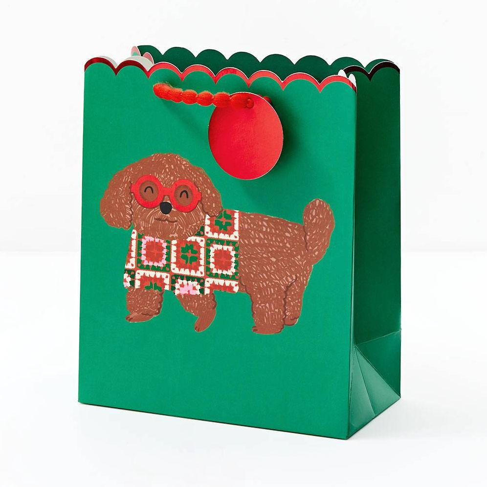 MED Sweater Dog Gift Bag