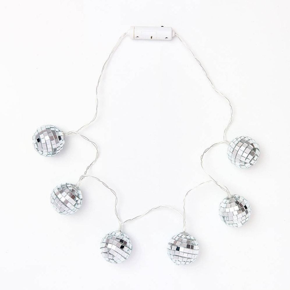 Light Up Disco Ball Necklace