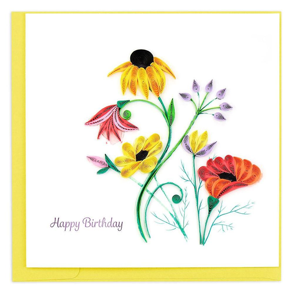 BDAY Quilling Wildflower Birthday Blooms