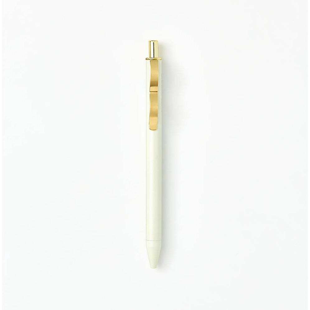 PS Collection Ivory Gold Clip Gel Single Pen