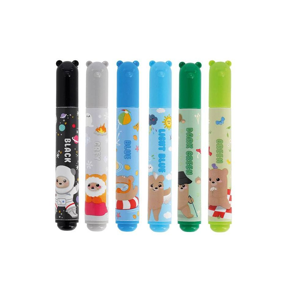 Legami Set Of 12 Markers - Teddy Friends - Teddy Bear