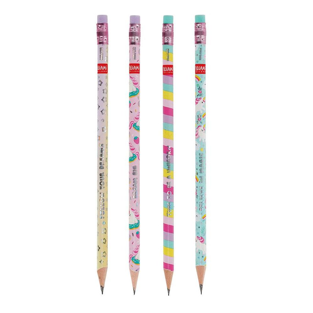 Legami 4 Scented Hb Graphite Pencils - Smelling Good! - Unicorn