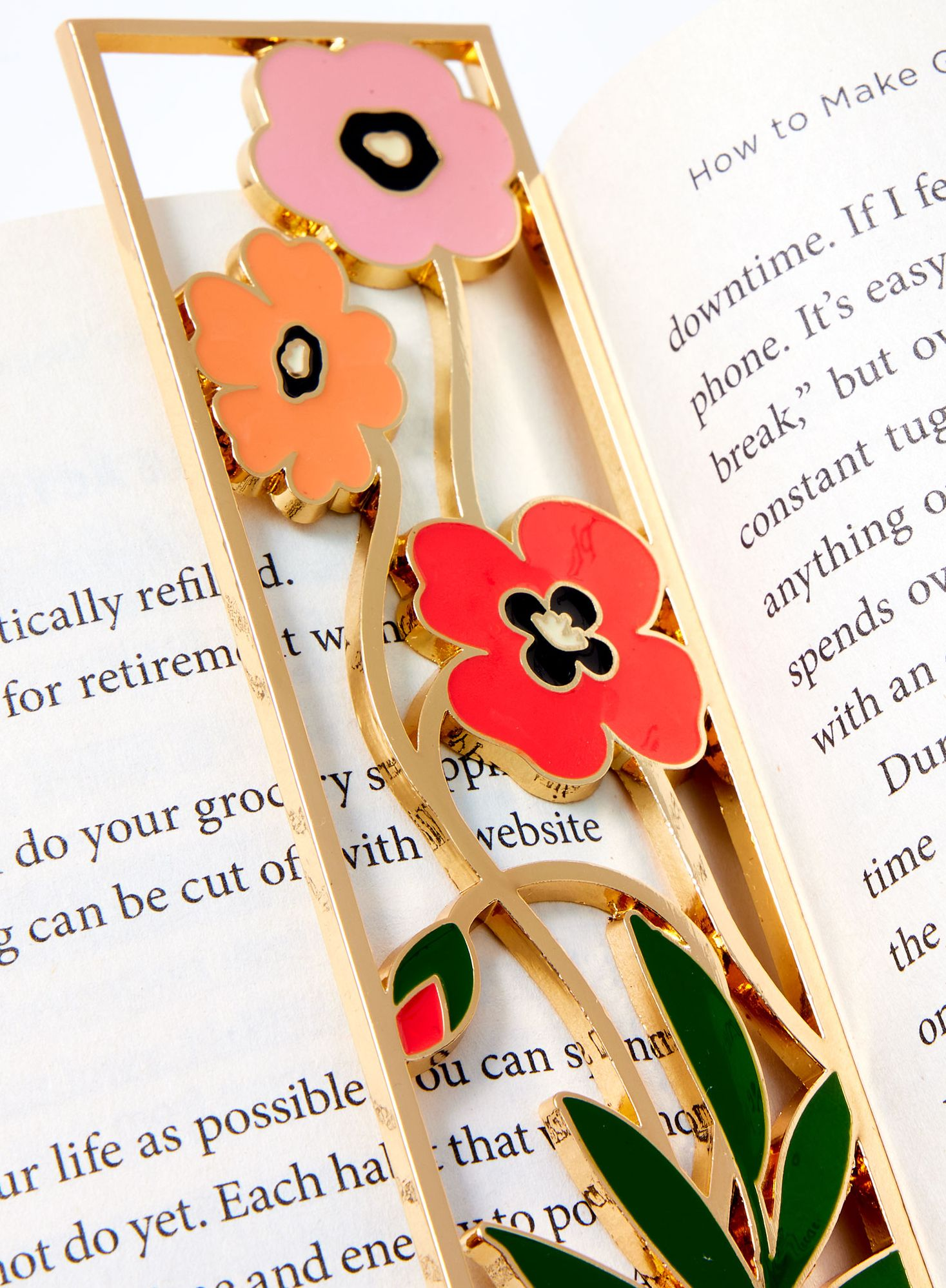 Laser Cut Flower Bookmark