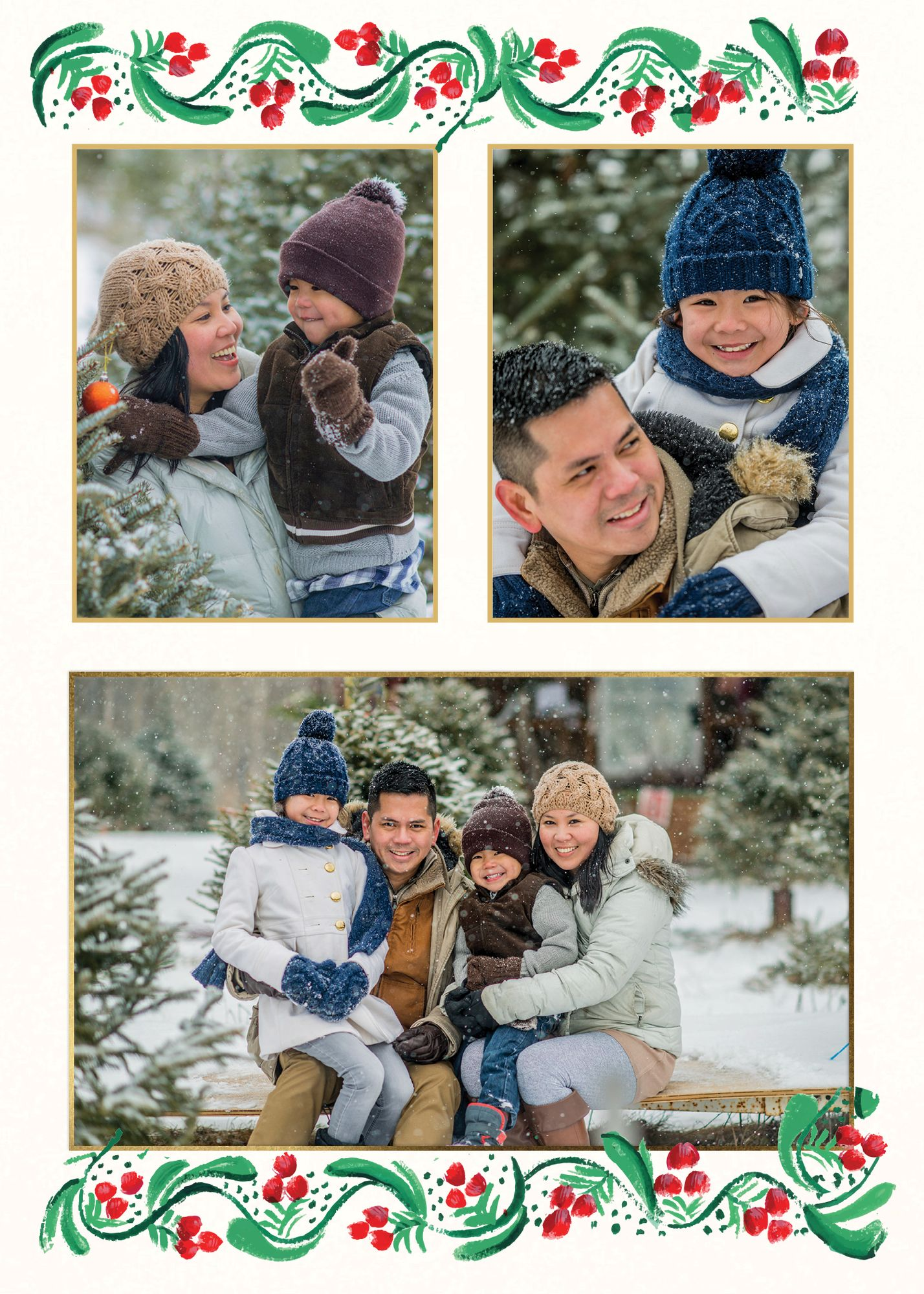 Merry Garland Holiday Photo Card