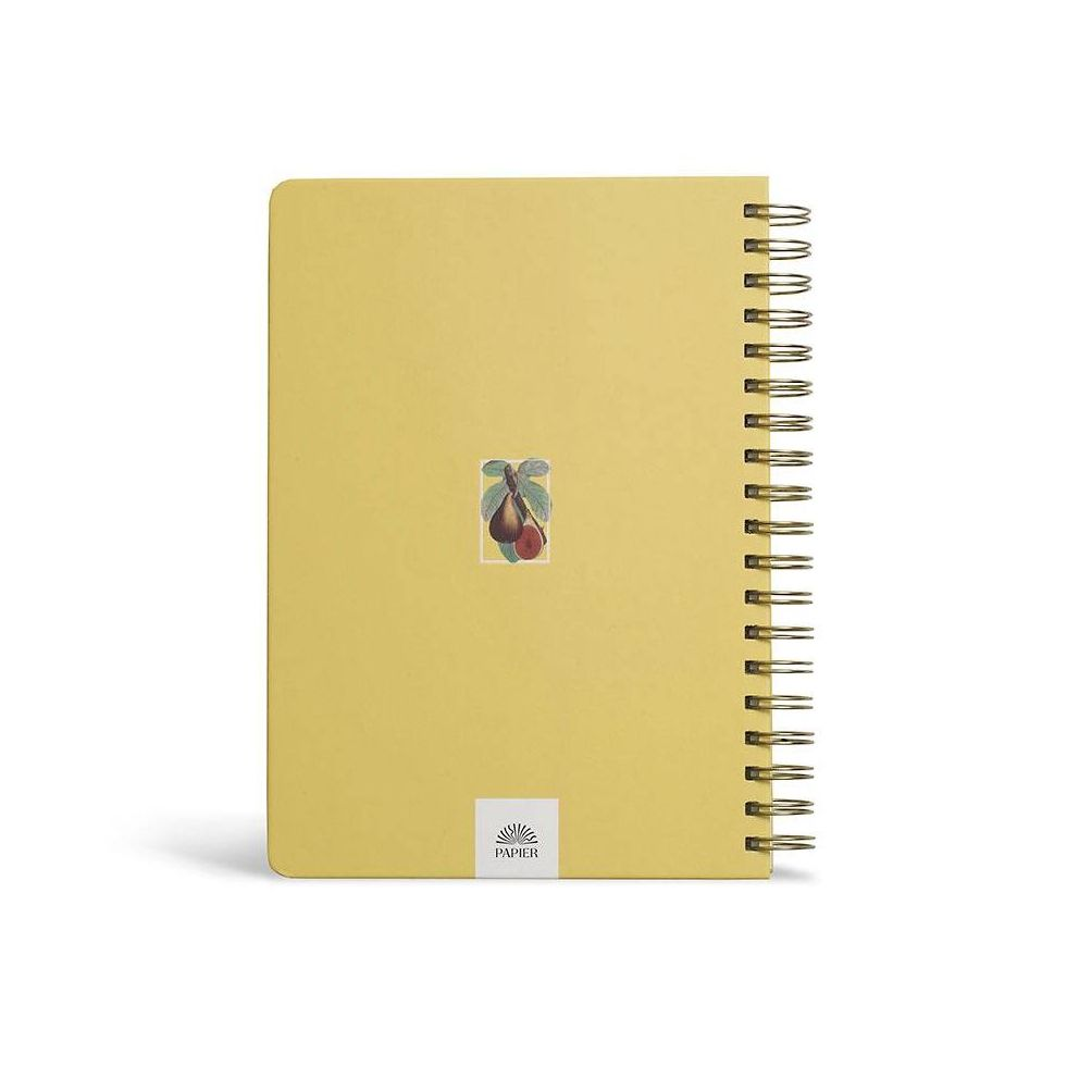 Fruits B5 Spiral Guided Recipe Journal Yellow