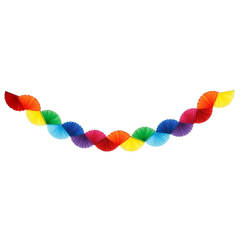 Tissue Paper Garland,Rainbow