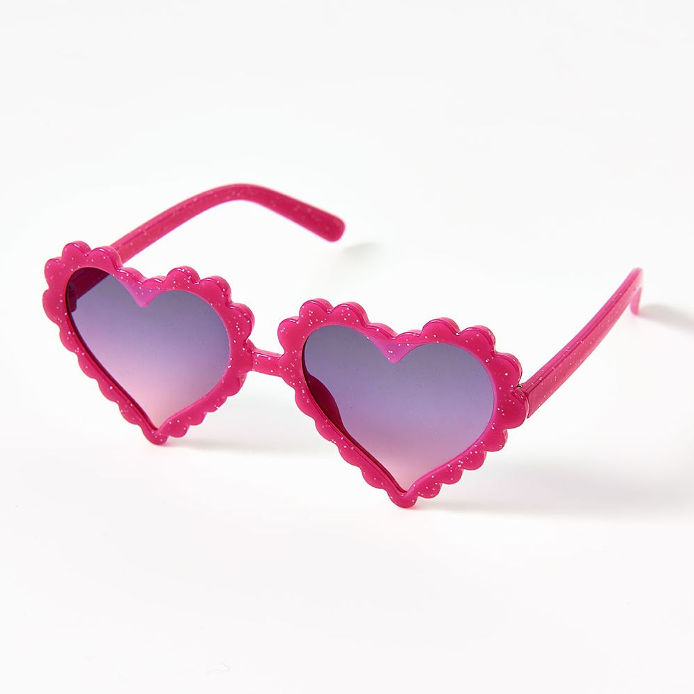 Kids Scalloped Heart Glasses, Assorted