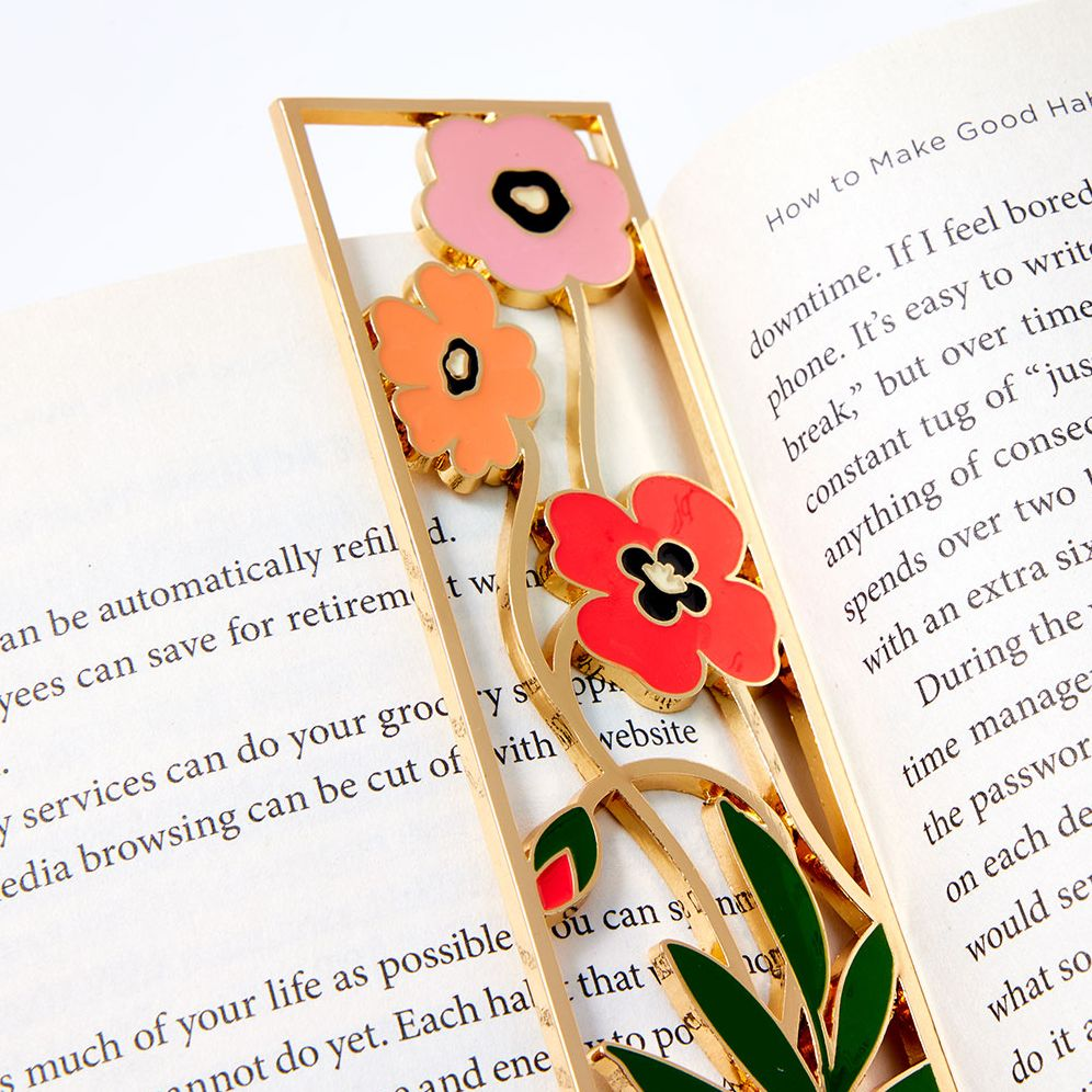 Laser Cut Flower Bookmark