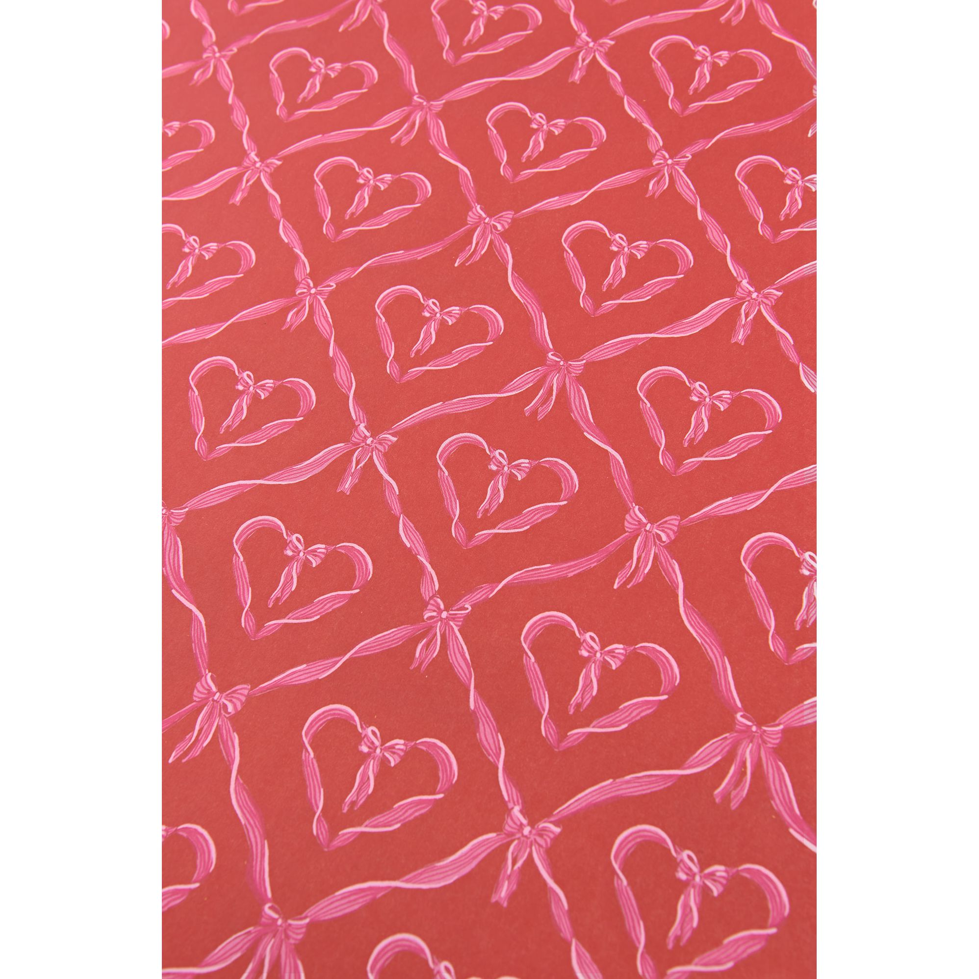 Ribbon Hearts Flat Wrap