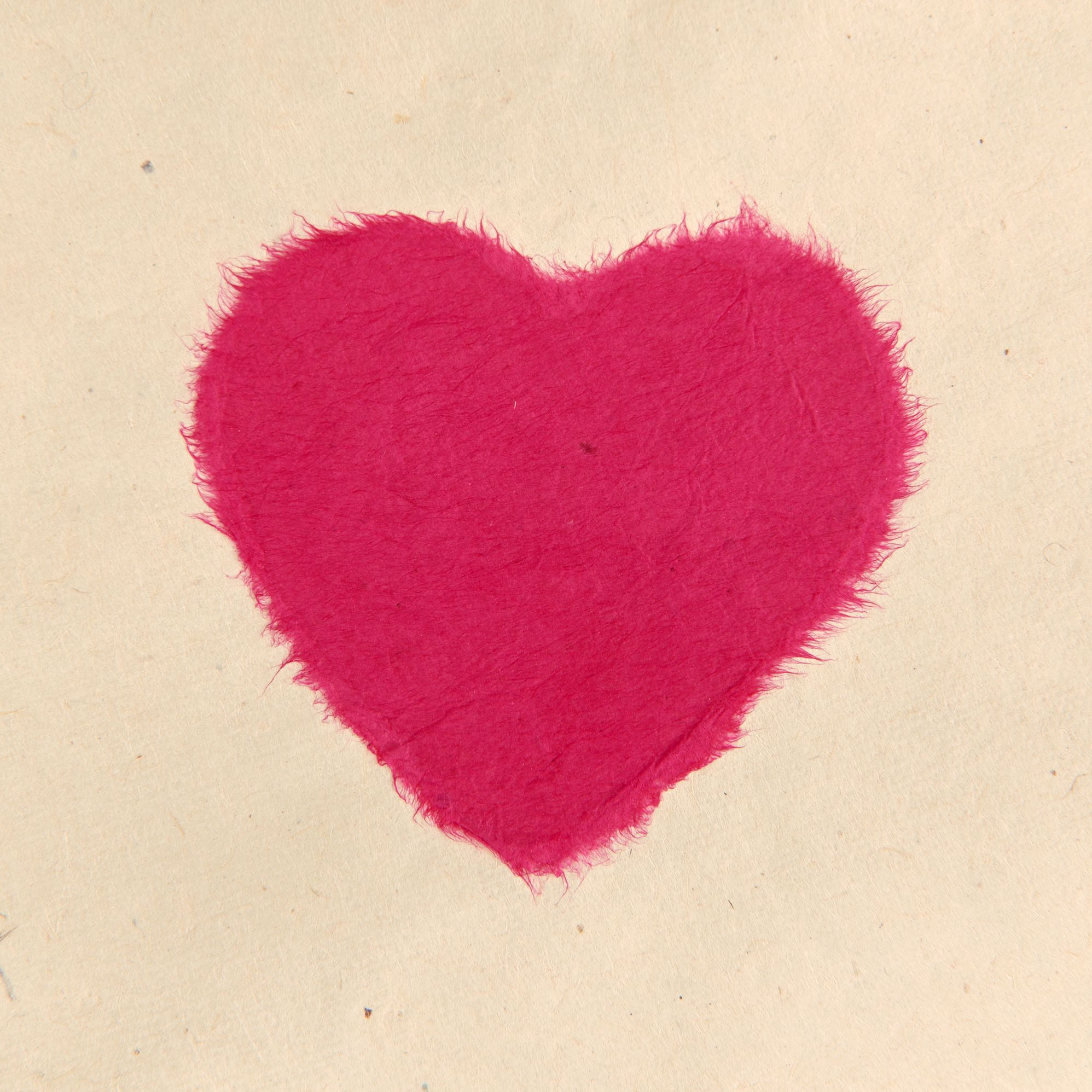 Pink Hearts Handmade Paper