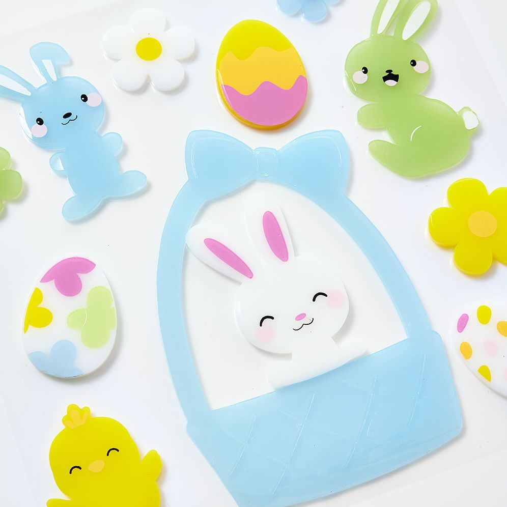 Easter Basket Window Gel Clings