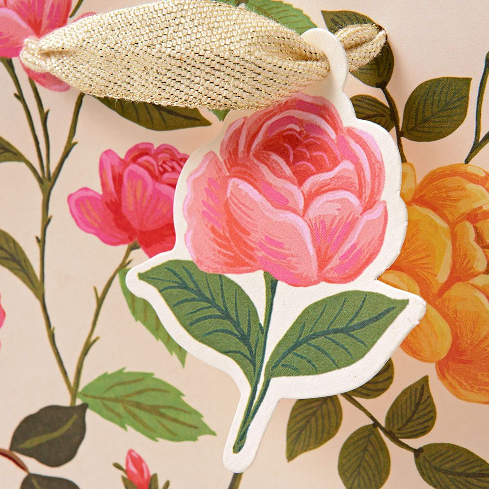 Rifle Paper Co. Roses Medium Gift Bag